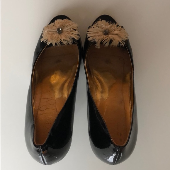 J. Crew Collection Open Toe Patent Heels Vintage - Picture 5 of 6